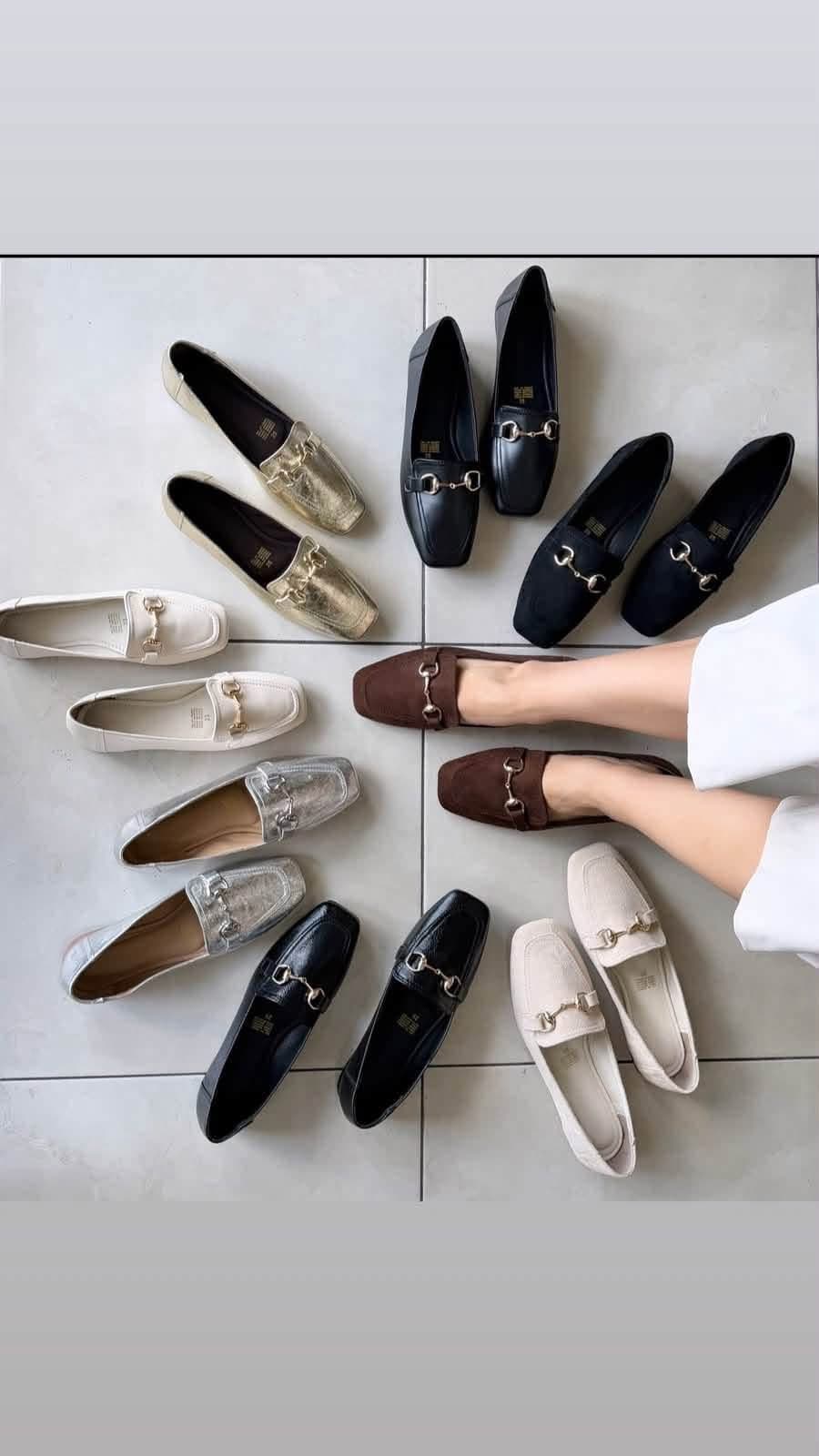 Mocasines de dama con herraje tipo bocado